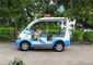 Xe golf điện màu xanh / trắng với kính sợi thủy tinh 4 chỗ nhà cung cấp