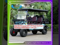 Hiệu suất cao 5KW ngoài đường săn bắn 6 hành khách nâng xe golf điện