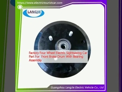 Nhà máy bốn bánh xe điện tham quan xe bộ phận cho phanh phía trước trống với lắp ráp vòng bi