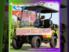 Electric Club Car 4 Seat Golf Cart Street Legal 80km Range 30% Khả năng leo núi 48V/5KW AC Motor
