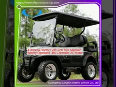 4 người xe golf điện miễn phí bảo trì pin hoạt động 48v bộ điều khiển động cơ AC