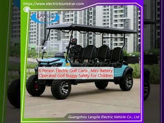 6 người xe golf điện, Mini pin vận hành Golf Buggy an toàn cho trẻ em