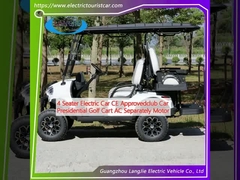 4 chỗ ngồi xe điện CE được phê duyệt xe câu lạc bộ xe golf tổng thống AC Motor riêng biệt