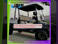 Custom Electric Club Car Utility Cart 2 chỗ ngồi xe điện Golf Buggy Cart cho khách sạn