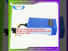 Golf Cart Voltage Step-Down Giảm 36V / 48V xuống 12V 350W 30A DC Converter với nguồn cung cấp điện kép