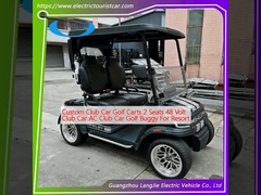 Custom Club Car Golf Carts 2 chỗ ngồi 48 Volt Club Car AC Club Car Golf Buggy For Resort