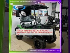 Club Car Precedent Golf Cart AC Motor 2 chỗ ngồi Xe golf điện với pin cho xe nghỉ dưỡng