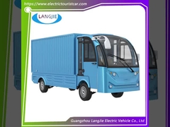 2 chỗ ngồi 72V xe tải Xe tải điện màu trắng với hộp hàng lớn cho nhà máy