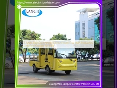Xe tải điện thân thiện với môi trường màu xanh 5 chỗ ngồi Bộ sạc trên bo mạch tần số cao cho công viên