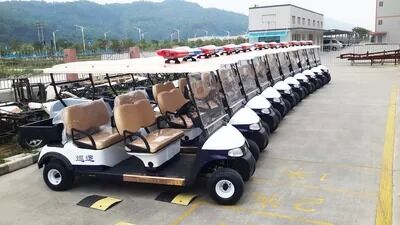 Blog công ty mới nhất về Khu vực cảnh quan triển khai đội xe xe golf điện cho các tuần tra thân thiện với môi trường