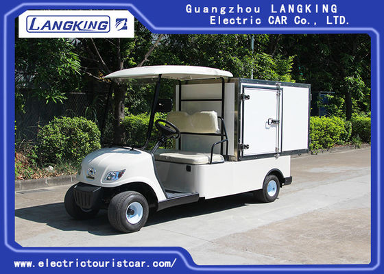 Trung Quốc Xe tải chở hàng điện mini 2 người màu trắng với hộp chở hàng bằng thép không gỉ 650kg Động cơ DC 3kw 3kw nhà cung cấp