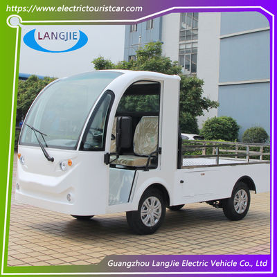 Giá tốt. Xe giao hàng điện màu trắng 2 chỗ AC 48V Xe tiện ích chạy bằng điện cho nhà máy trực tuyến