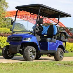 Giá tốt. 48V Battery Operated Luxury 4 Seaters Electric Golf Cart With 80-100km Range trực tuyến