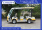 Xe golf 8 chỗ màu trắng / vàng Xe buýt điện Tham quan xe buýt mini Trung Quốc nhà cung cấp