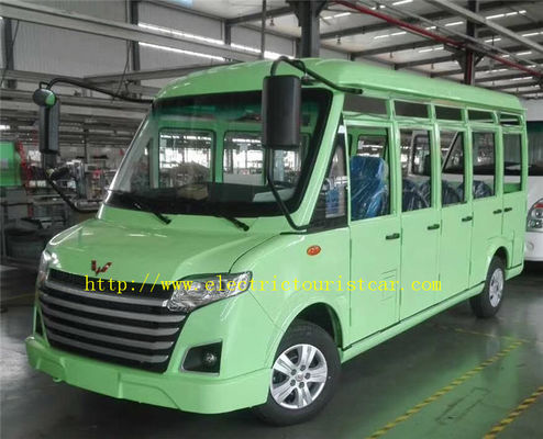 Xe buýt tham quan điện 18 chỗ, xe đưa đón đến trường có cửa 30 Km / H