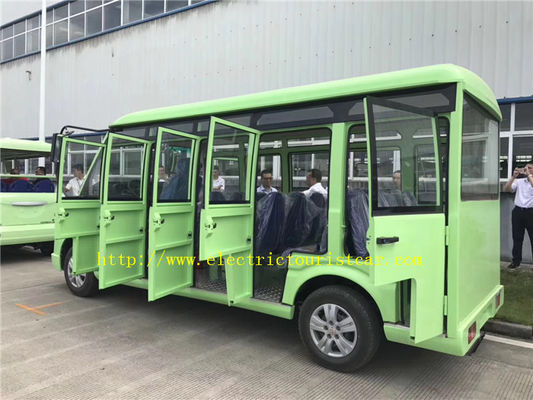Xe buýt tham quan điện 18 chỗ, xe đưa đón đến trường có cửa 30 Km / H