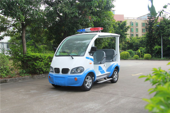 Xe golf điện màu xanh / trắng với kính sợi thủy tinh 4 chỗ