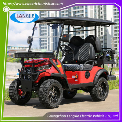 4 Wheel Electric Golf Cart 4 chỗ ngồi Resort Car AC Motor Electric Car Tour cho khách sạn