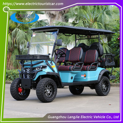 Off-road 6 chỗ ngồi xe golf điện với động cơ AC 48V / 5KW cho các hoạt động ngoài trời