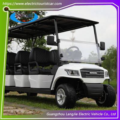 Giá tốt. Màu trắng Electric Club Carts 48V pin chạy 8 chỗ AC Motor Golf Buggy trực tuyến