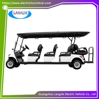 Màu trắng 48V 5KW AC Motor Xe golf điện với 8 chỗ ngồi dễ vận hành