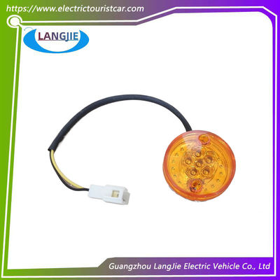 Marshell Golf Cart Side Taillight LED Tròn Mặt trước và bên phải Nhấp tín hiệu xoay màu cam 12V Đèn sau