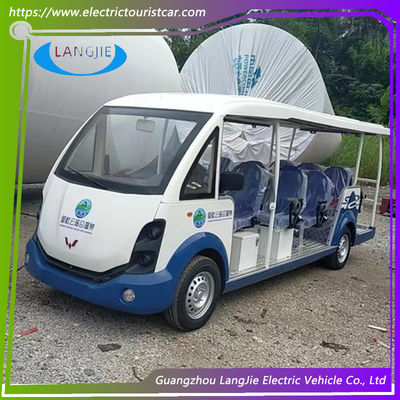 Màu xanh / Trắng 14 SEATS 1.25L Xăng Điểm tham quan Xe cho xe nghỉ dưỡng
