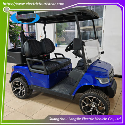 Xe golf pin 48v màu trắng, hai câu lạc bộ xe khách