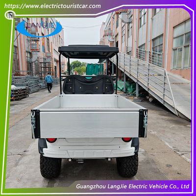 Màu trắng 2 ghế xe tải hành lý điện với động cơ AC để đậu xe