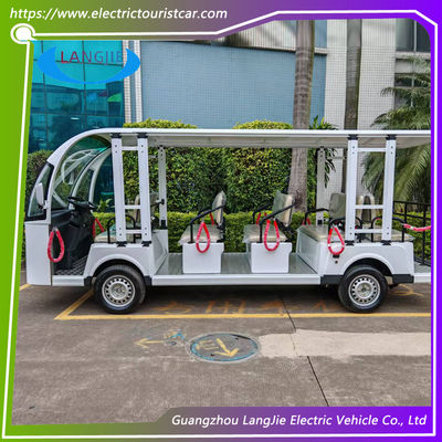 14 chỗ ngồi Xe buýt thành phố điện mới động cơ AC 72V Xe chở khách điện cho bãi đậu xe