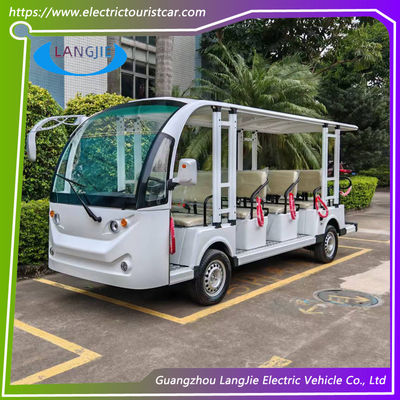 14 chỗ ngồi Xe buýt thành phố điện mới động cơ AC 72V Xe chở khách điện cho bãi đậu xe