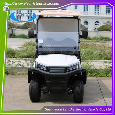 2 người Xe tải tải điện màu trắng với hộp tải tổng hợp 500kg 48v 4kw động cơ AC