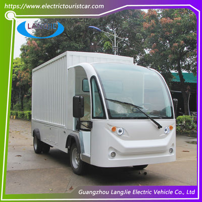 2 người xe tải điện mini với mái nhà 5KW động cơ mạnh tay trái lái cho khách sạn