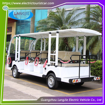 14 chỗ ngồi xe điện tốc độ thấp AC 72V 7.5KW 4 bánh xe golf điện cho xe nghỉ dưỡng