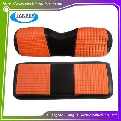 Golf Car Club Chiếc ghế xe da nắp lưng Chiếc ghế màu cam