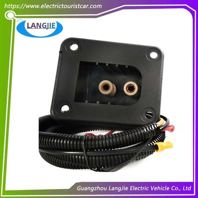 Ezgo Golf Cart Charging Socket Square TXT Socket với hai thành phần lỗ tròn