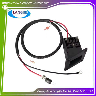 Ezgo Golf Cart Charging Socket Square TXT Socket với hai thành phần lỗ tròn