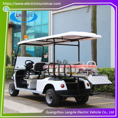 Resort Electric Utility Golf Cart 2 chỗ ngồi + 1 giường Xe điện với đèn cao cấp cho sân bay