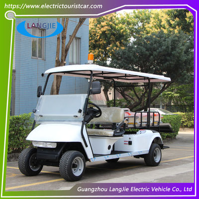 Resort Electric Utility Golf Cart 2 chỗ ngồi + 1 giường Xe điện với đèn cao cấp cho sân bay