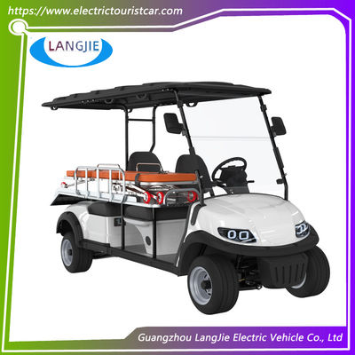 2 chỗ ngồi + 1 giường Xe golf điện AC Motor 5KW Xe cứu thương điện cho bệnh viện