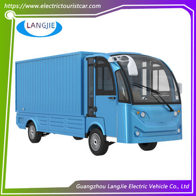 2 chỗ ngồi 72V xe tải Xe tải điện màu trắng với hộp hàng lớn cho nhà máy