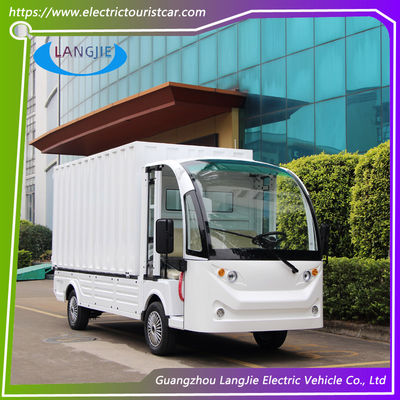 2 chỗ ngồi xe tải 72V 7.5KW AC động cơ xe hành lý điện hộp hàng hóa cho bãi công nghiệp