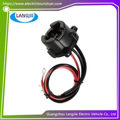 Golf Cart Electric DC Socket 48V Yamaha Đen vòng sạc cáp ổ cắm