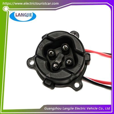 Golf Cart Electric DC Socket 48V Yamaha Đen vòng sạc cáp ổ cắm