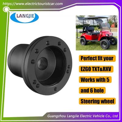 Nhà máy bán các bộ phận xe gôn golf EZGO TXT Đen tròn tay lái Hub phụ kiện cơ sở