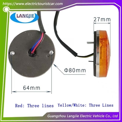 Marshell đèn sau LED với đường kính 8cm quay đèn ngược cho tham quan và xe tuần tra