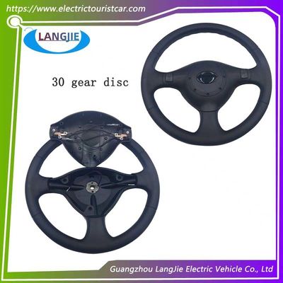 Giá tốt. Xe du lịch bốn bánh điện 36 răng tròn bánh lái màu đen 30MM thành phần trực tuyến