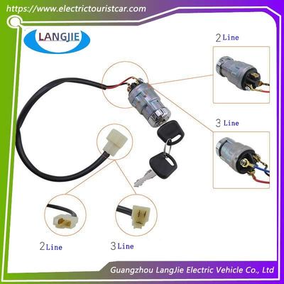 Giá tốt. Xe du lịch điện 2 dây đèn bật đèn báo hiệu LVTONG Golf Cart 3 dây phụ kiện trực tuyến