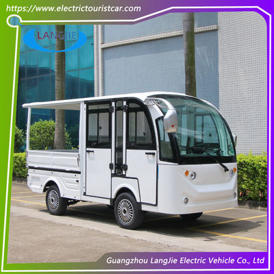 Giá tốt. Xe buýt du lịch điện 5 chỗ ngồi 48v Xe tải điện với hộp tải hàng rào cho khu nghỉ dưỡng trực tuyến