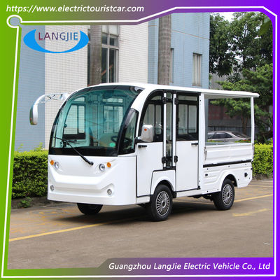 5 chỗ ngồi xe điện AC động cơ màu trắng xe tải điện với xe tải cho khách sạn